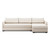 Four Hands Wickham 2-Piece Sleeper Sectional - Right Storage Chaise - Crypton Nomad Marshmallow