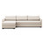 Four Hands Wickham 2-Piece Sleeper Sectional - Left Storage Chaise - Crypton Nomad Snow