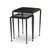 Four Hands Dalston Nesting End Table Set - Moss Cast Glass
