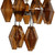 Four Hands Adeline Large Round Chandelier - Amber Glass