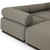 Four Hands Lenox Outdoor 3Pc Sectional w/Ottoman - Stained Saddle Brown