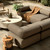 Four Hands Lenox Outdoor 5Pc Sectional - Stained Saddle Brown