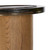 Four Hands Shira Small End Table - Light Brown Oak - Smoked Brown Cast Glass