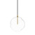 Four Hands Glass Globe 300 Pendant - Burnished Brass