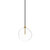 Four Hands Glass Globe 200 Pendant - Burnished Brass