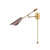 Four Hands Astrid Sconce - Dark Brown Leather
