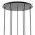 Four Hands Cluster 7 Mix Chandelier - Black Gunmetal 1