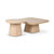 Four Hands Zane Coffee Table Set - Golden Travertine
