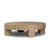 Four Hands Abaso Round Coffee Table - Rustic Wormwood Oak