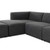 Four Hands Lawndale 3PC LAF Sectional w/ Ottoman - Saxon Charcoal