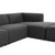 Four Hands Lawndale 3PC RAF Sectional w/ Ottoman - Saxon Charcoal