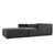 Four Hands Lawndale 3PC RAF Sectional w/ Ottoman - Saxon Charcoal