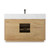 Four Hands Everett Single Wide Vanity - Satin Light Wash Oak