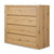 Four Hands Novella 4 Drawer Dresser - Natural Oak Veneer Thick Random