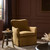 Four Hands Devon Slipcover Swivel Chair - Broadway Gilt