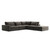 Four Hands Bloor 4PC LAF Sectional W/ Ottoman - Landale Charcoal