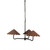 Four Hands Fiorella Chandelier - Espresso Canvas
