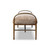 Amber Lewis x Four Hands Demi Accent Bench 60" - Beige Shearling