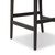 Amber Lewis x Four Hands Tova Stool - Bergamo Parchment - Counter - Distressed Black Oak