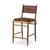 Amber Lewis x Four Hands Brielle Stool w/ Cushion - Dulane Mahogany - Counter