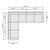 Bernhardt Ventura Leather 4-Piece Sectional