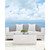 Bernhardt Tenerife Square Coco Twig Outdoor Cocktail Table