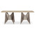 Bernhardt Solaria Console Table with 2 Metal Origami-inspired Bases
