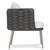 Bernhardt Santa Cruz Outdoor Arm Chair in Cadet Grey