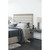 Bernhardt Linea Upholstered Queen Panel Bed with Wooden Footboard and Side Rails