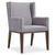 Bernhardt Linea Upholstered Arm Chair in Cerused Charcoal Finish
