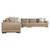 Bernhardt Lars Leather 5-Piece Sectional