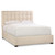 Bernhardt Avery Upholstered King Panel Bed in Cream