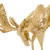 John Richard Abstract Moose Sculpture on Selenite I