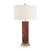 John Richard Burnt Sienna Marbled Glass Table Lamp