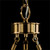 John Richard Coffee Bronze Torch Six-Light Chandelier