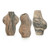 John Richard Flowing Marble Vases - Set of 3