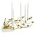 John Richard Orchids in Bloom Candleholder - Large Brass