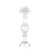 John Richard Petaline Pillar Sculpture - Medium