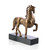 John Richard Plated Horse Sculpture on Marble