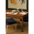 Worlds Away Adams Dining Table - Dark Burl Wood