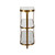 Worlds Away Addison Console Table - Antique Brass