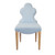 Worlds Away Adelaide Dining Chair - Light Blue Linen