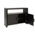 Worlds Away Aspen Console Table - Black Painted Grasscloth