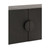 Worlds Away Aspen Console Table - Black Painted Grasscloth