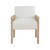 Worlds Away Astor Dining Chair - Cerused Oak