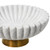 Worlds Away Augie White Marble Bowl