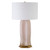 Worlds Away Barron Table Lamp - Blush Reactive Glaze