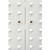Worlds Away Beau Cabinet - White Lacquer