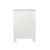 Worlds Away Blair Side Table - White Textured Linen