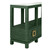 Worlds Away Campbell Console Table - Dyed Green Grasscloth
